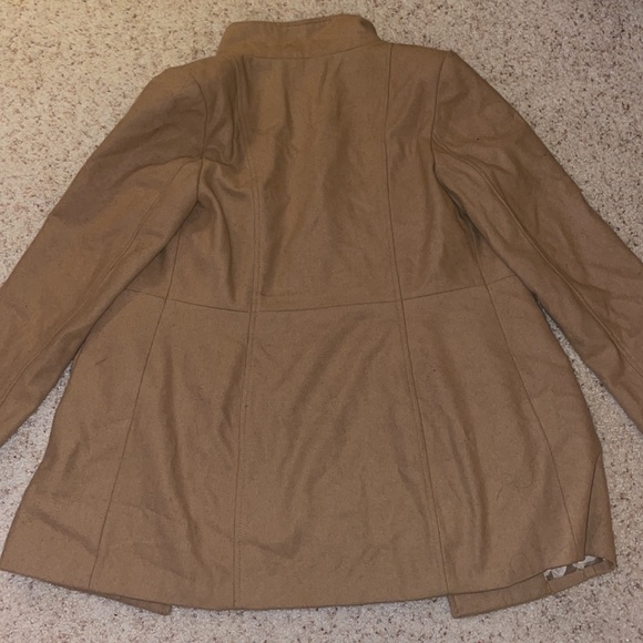 Tan Pea Coat - Picture 2 of 2